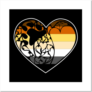 International Bear Brotherhood Flag LGBT+ Heart Posters and Art